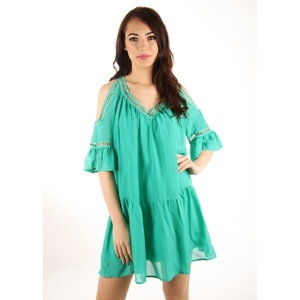 Guess dámské zelené šaty Jessica - XS (OCGR)